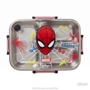 กล่องข้าวสเตนเลส Smiggle ลาย Spider-Man 750ml